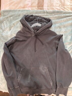 American Eagle Outfitters Faded Charcoal Pullover Hoodie